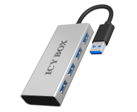 ICY BOX Hub USB-A - 4x USB-A Aluminiowy - 1298574 - zdjęcie 1